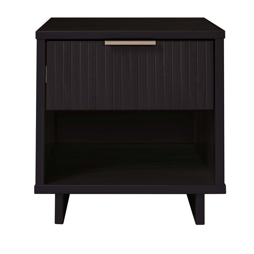 Granville Nightstand with 1 Drawer - Solid Wood Modern Accent Nightstand - Multiple Colors