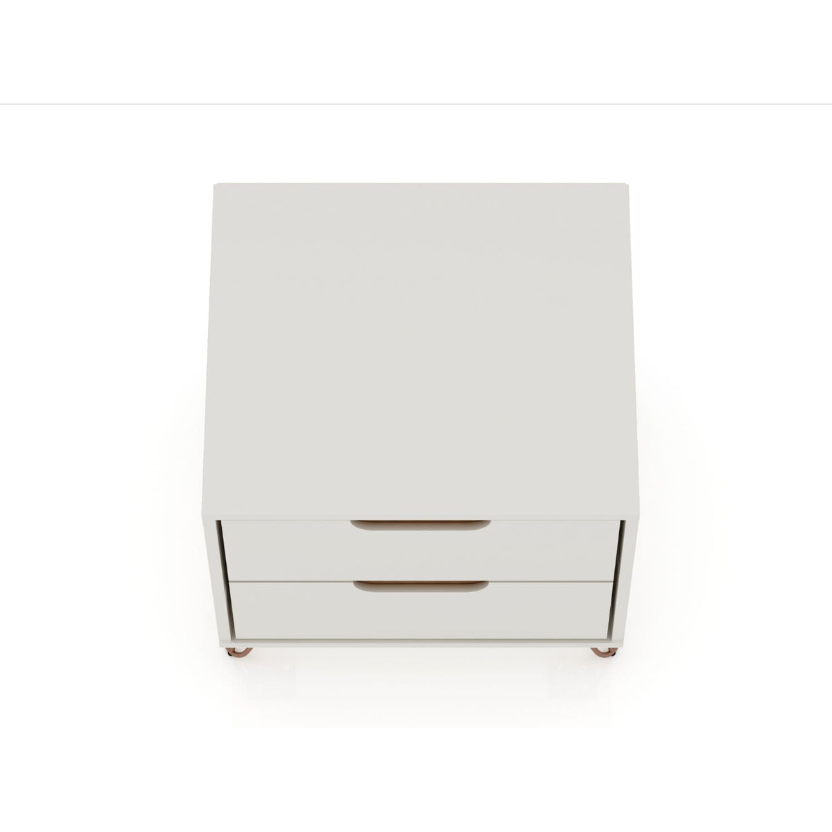 2 Drawer Nightstand with Durable Splayed Legs - Multiple Colors