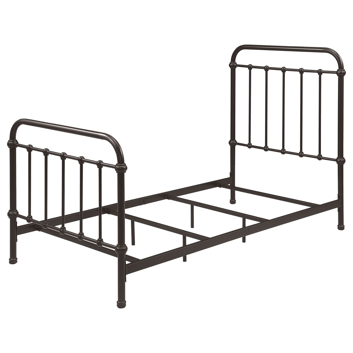 Livingston Metal Twin Open Frame Bed Dark Bronze