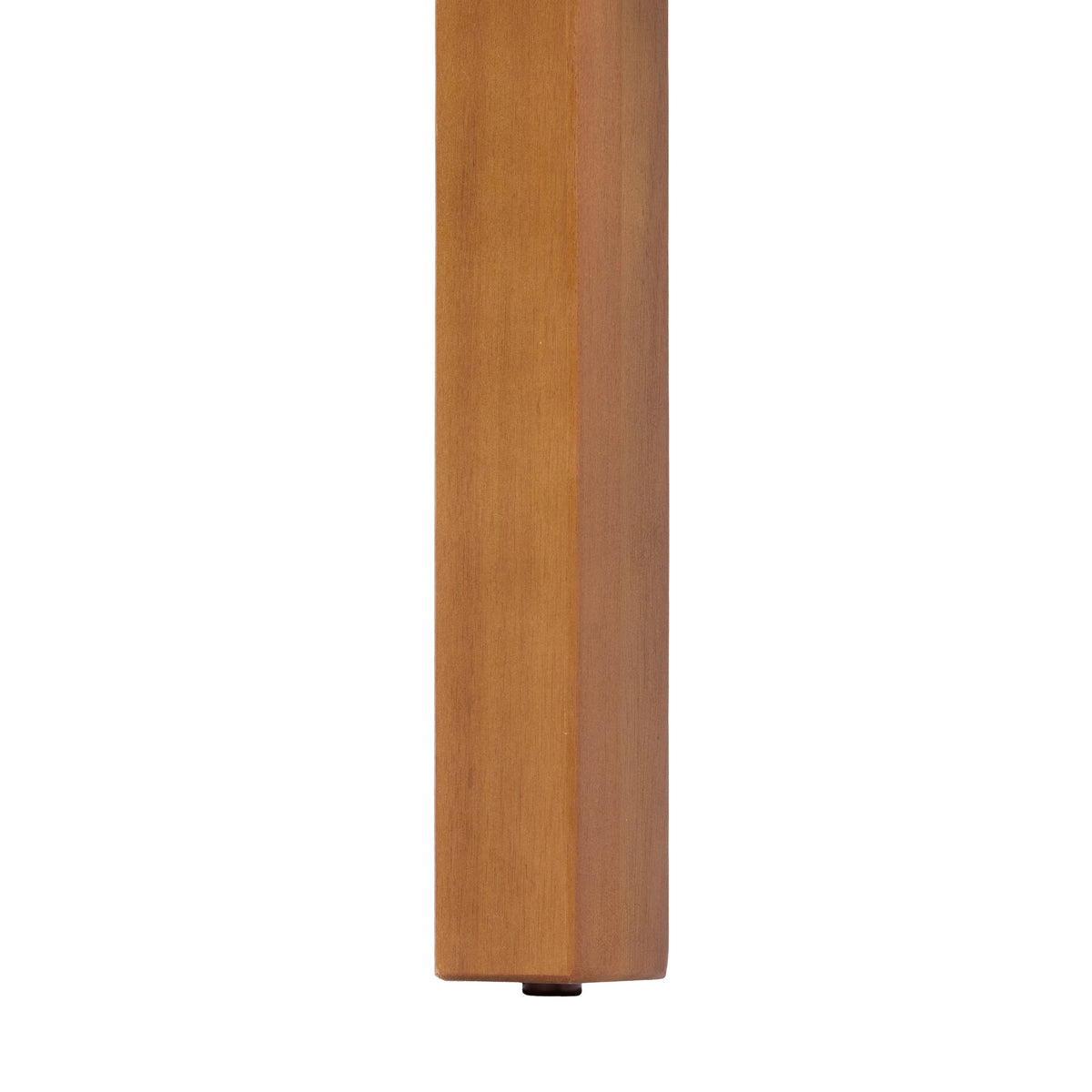 Teak Finish Acacia Solid Wood Outdoor Dining Table with Slatted Top - Teak