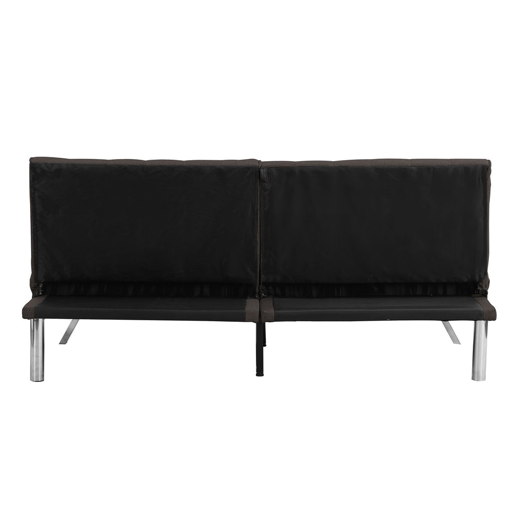 Modern Sofa Bed with Wood Frame and Stainless Legs - Multiple Colors