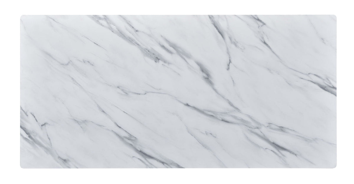 Landon Coffee Table with Glass Marble Texture Top
