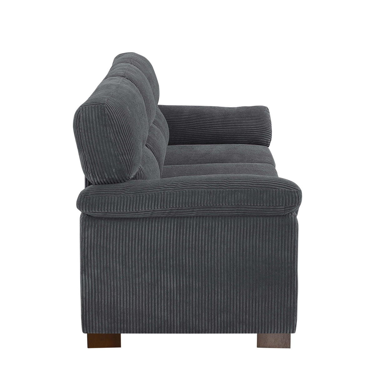 Vintage Inspired 3 Seat Sofa With Tufted Cushions