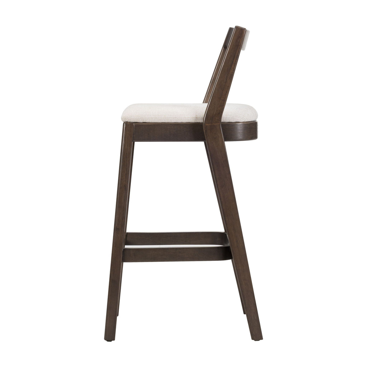 Jasper Indoor Barstool Set of 2 with Durable Rubberwood Seating - Dark Brown or Light Brown