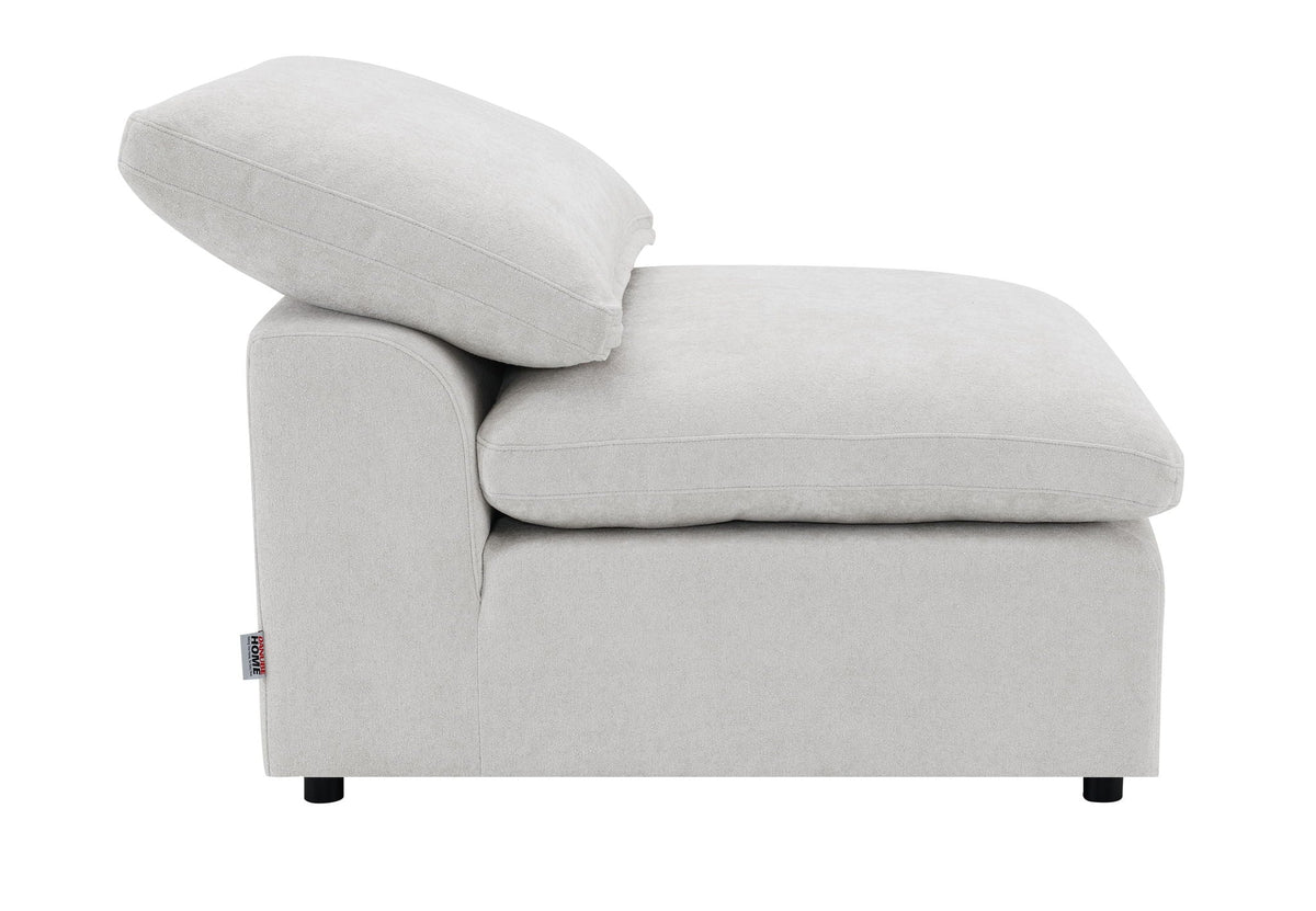 Naveen 6 Piece Modular Sectional with Full Foam Seating - Ivory