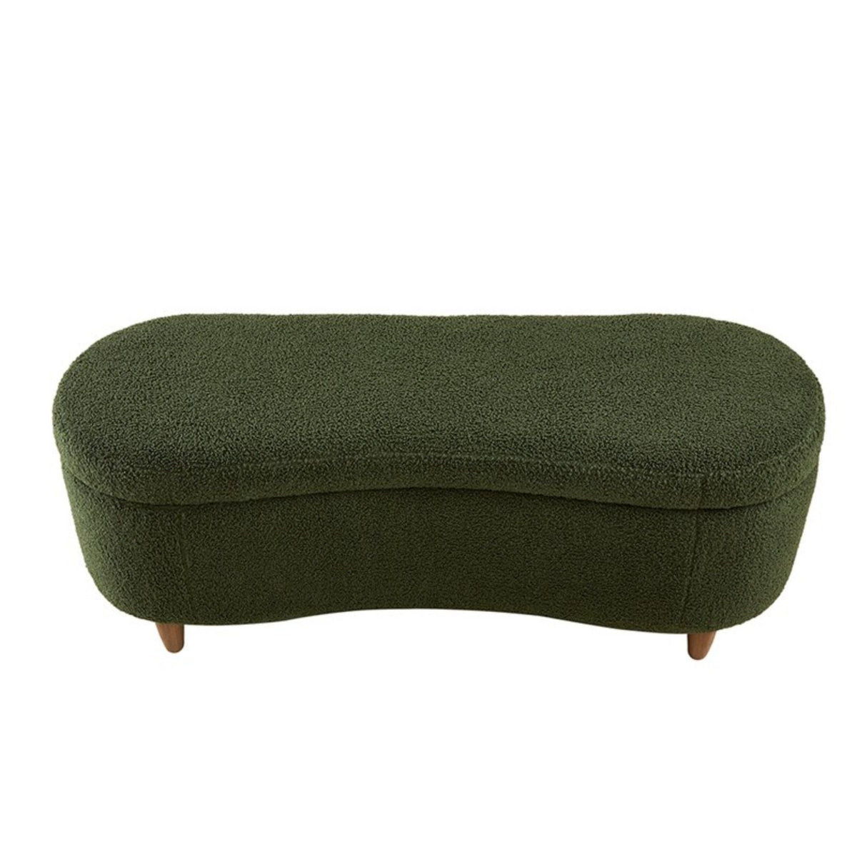 Flip Top Storage Bench with Soft Close Hinges - Light Brown, Beige, or Dark Green