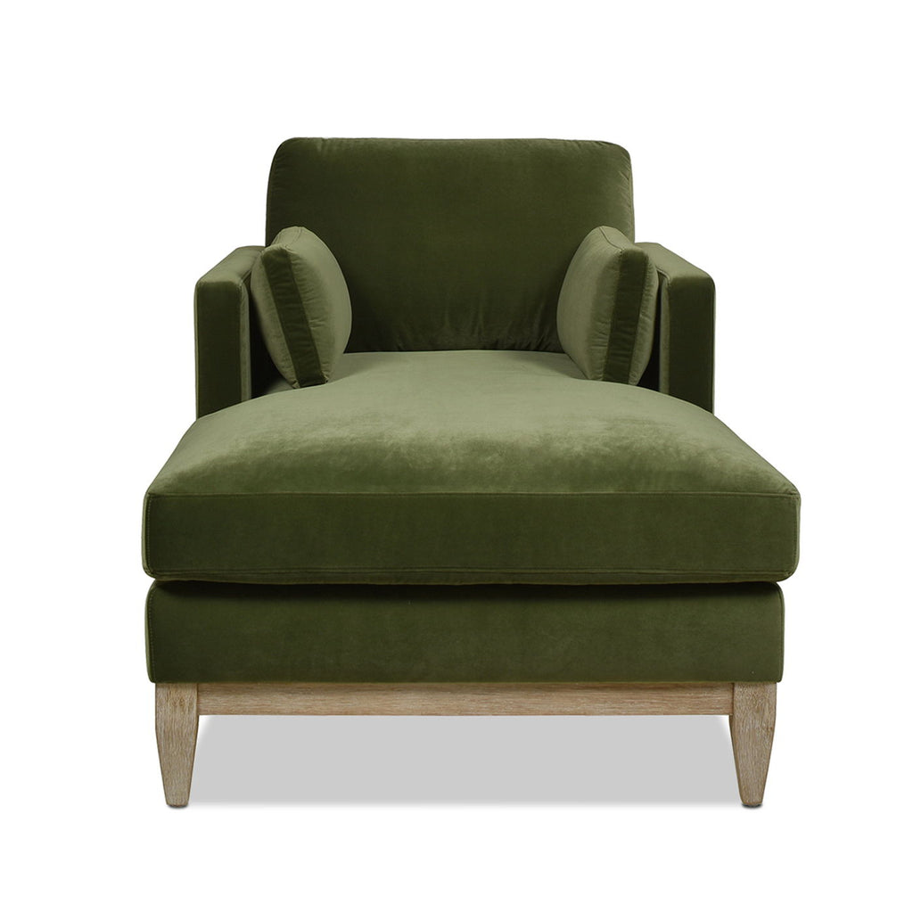 Modern Farmhouse Chaise Lounge Chair with Removable Cushions - Choice of Color