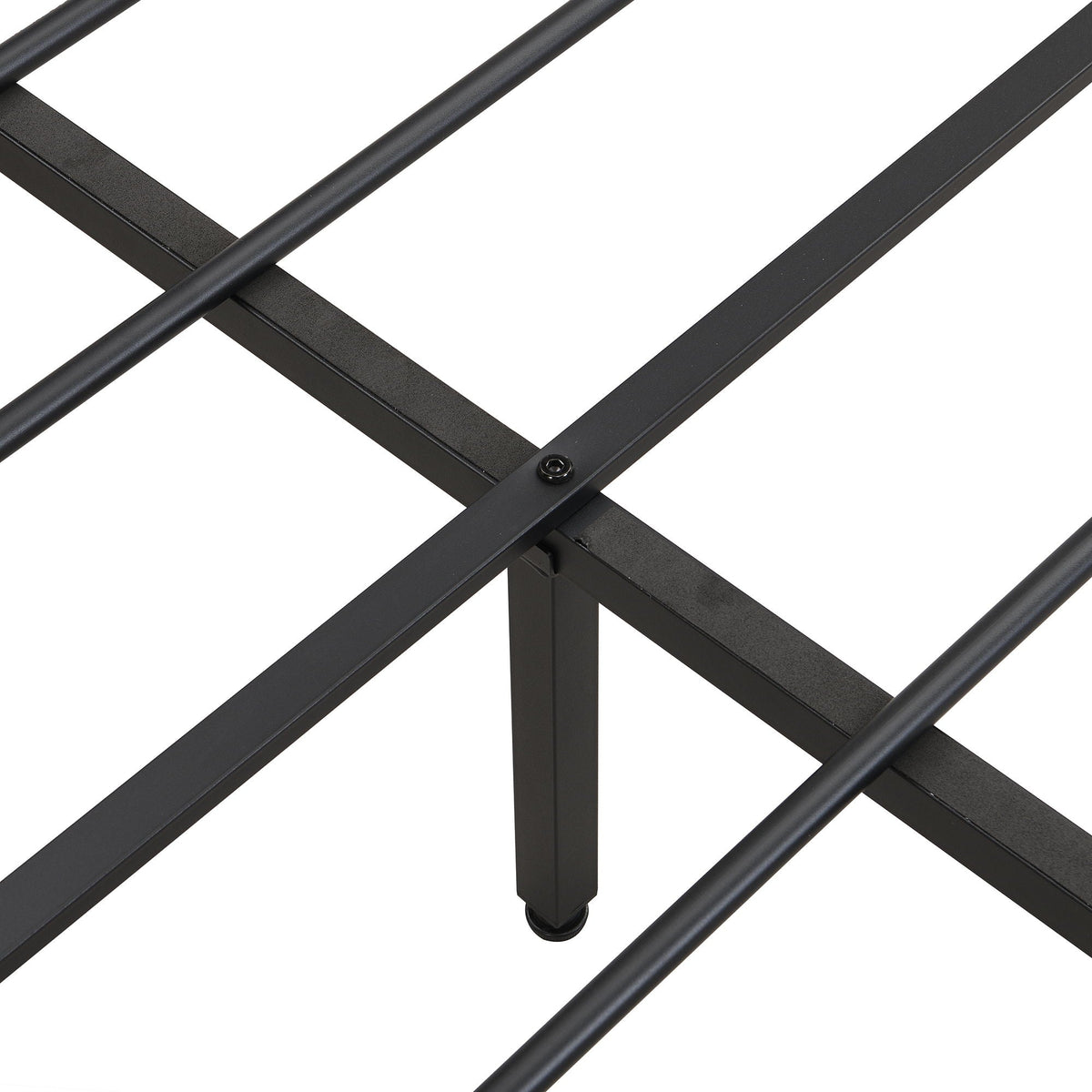 Modern Bed Frame with LED Lights and USB Charging - Light or Dark Brown