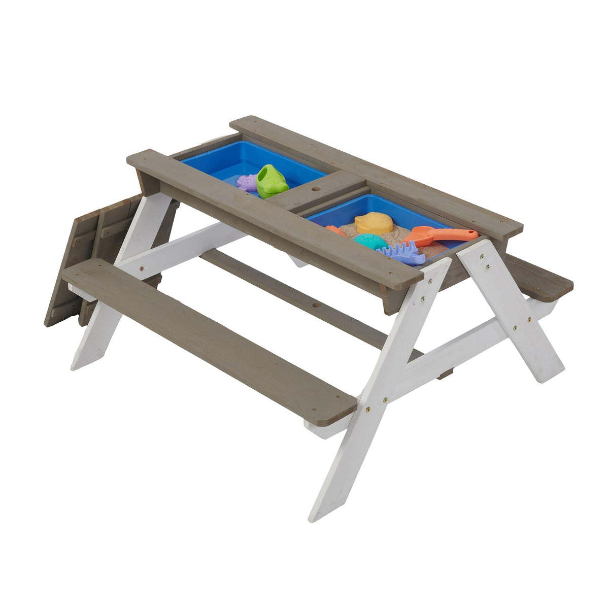 Kids Picnic Table with Sand and Water Table Conversion - Cedar Outdoor Table