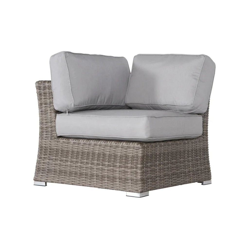 Rattan Sectional Sofa Set with Cushions - Gray, Dark Brown, or Beige