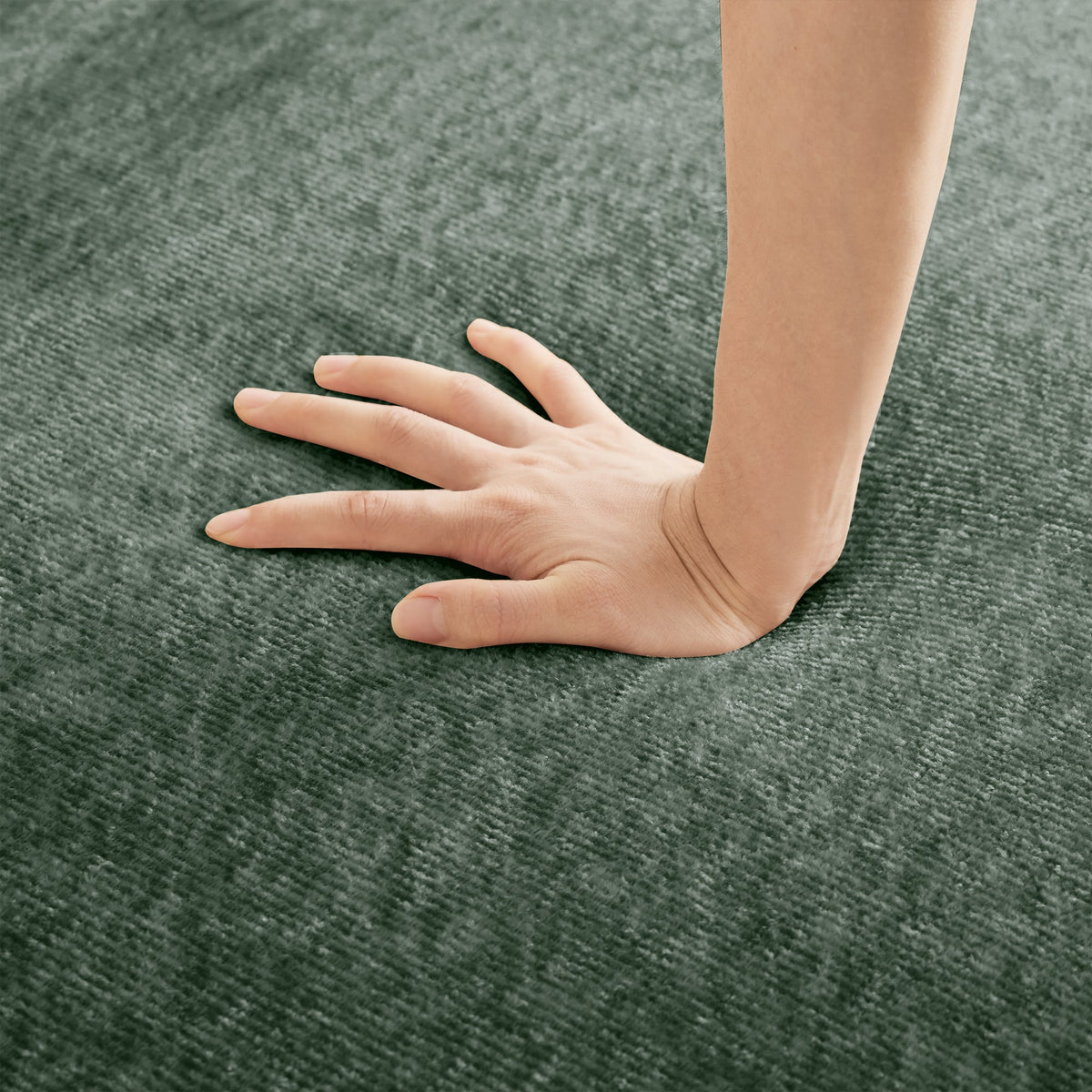 Armless Sofa Velvet-Green