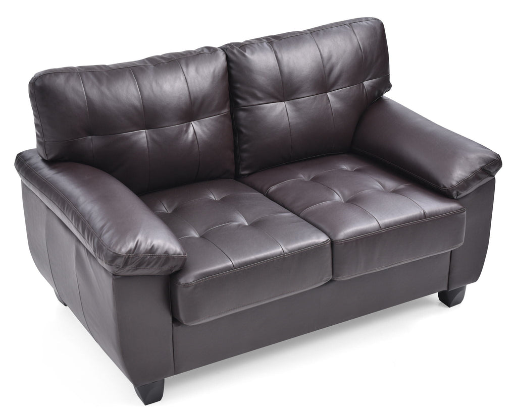 Gallant Loveseat with Hardwood Frame and Pocketed Coil Cushions - Dark Brown or White