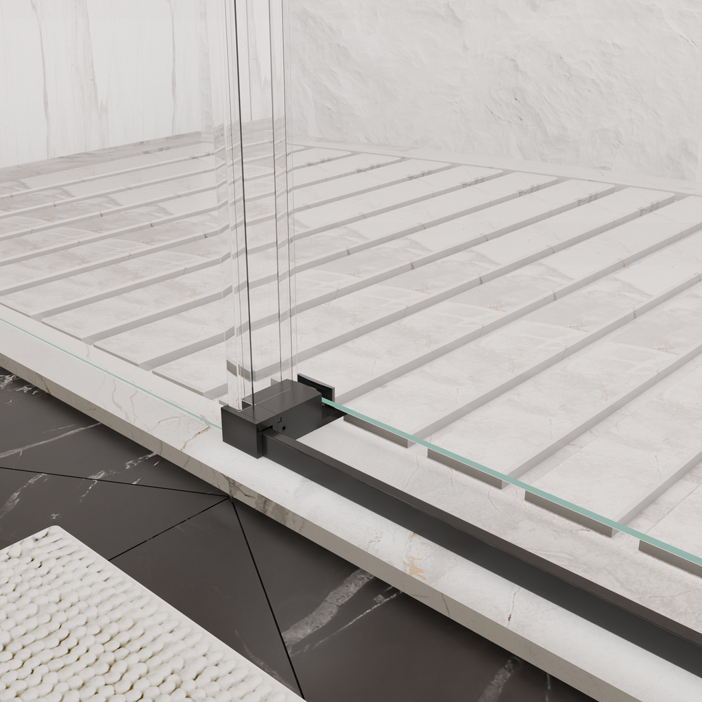 Frameless Sliding Shower Door with Premium Tempered Glass - 56-60" W x 76" H