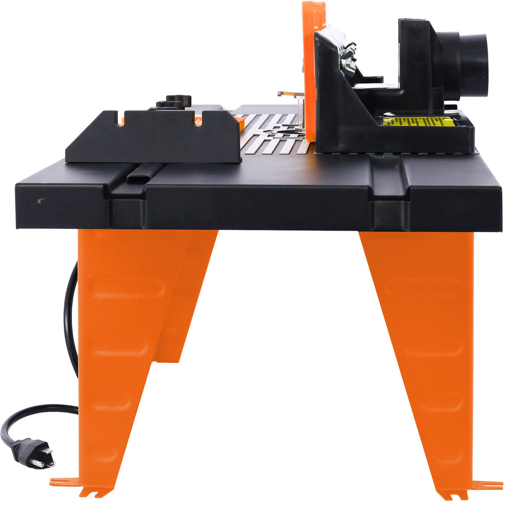 Electric Benchtop Router Table with Aluminum Alloy Construction - Black+Orange