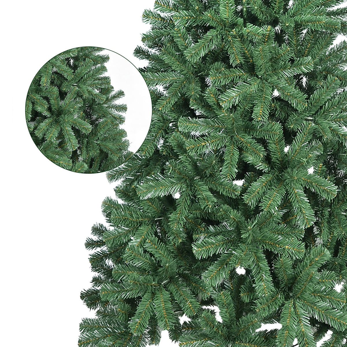 5FT Artificial Christmas Tree with 344 PVC Tips and Metal Stand - Green