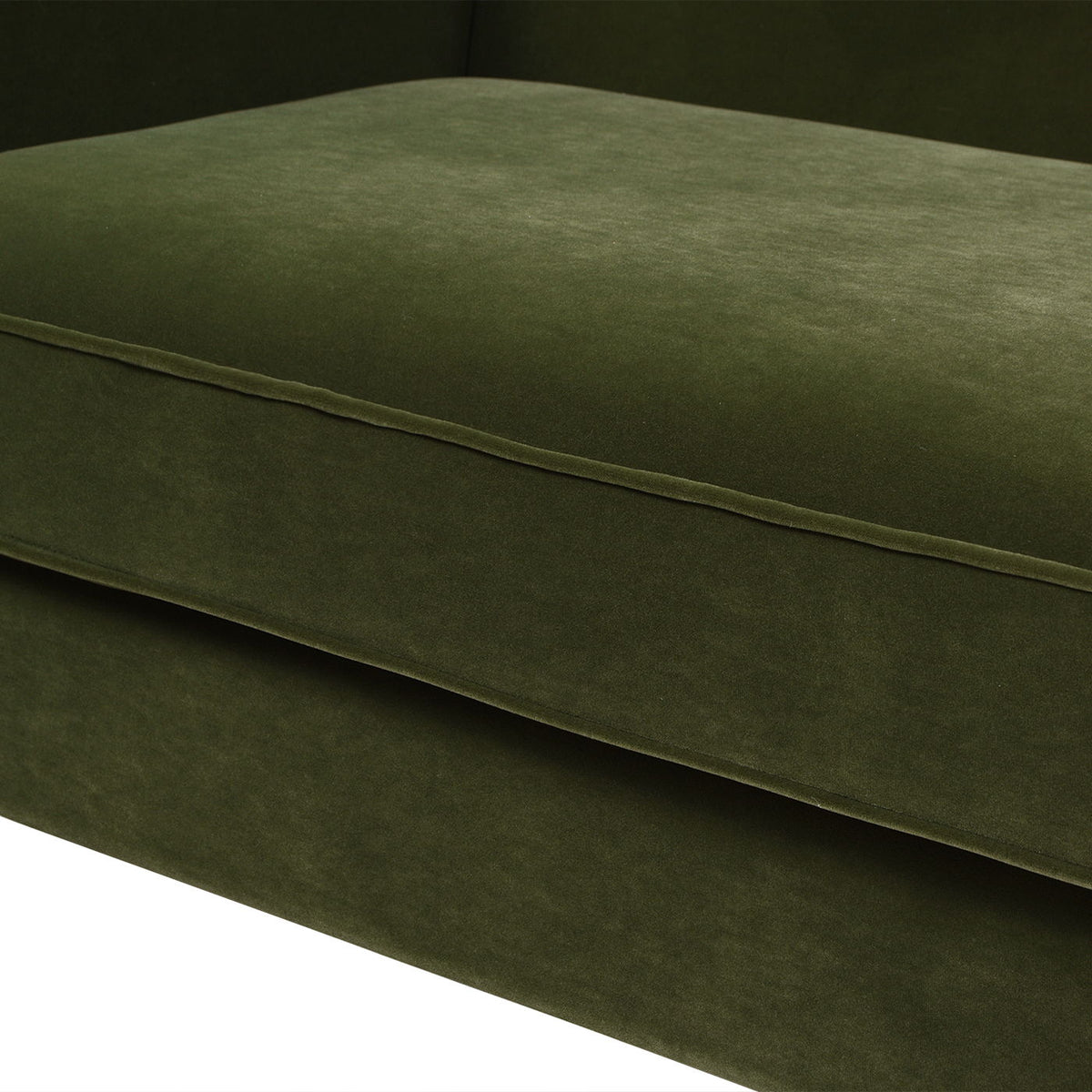 Green Camel Back Small Space Sofa with Performance Upholstery