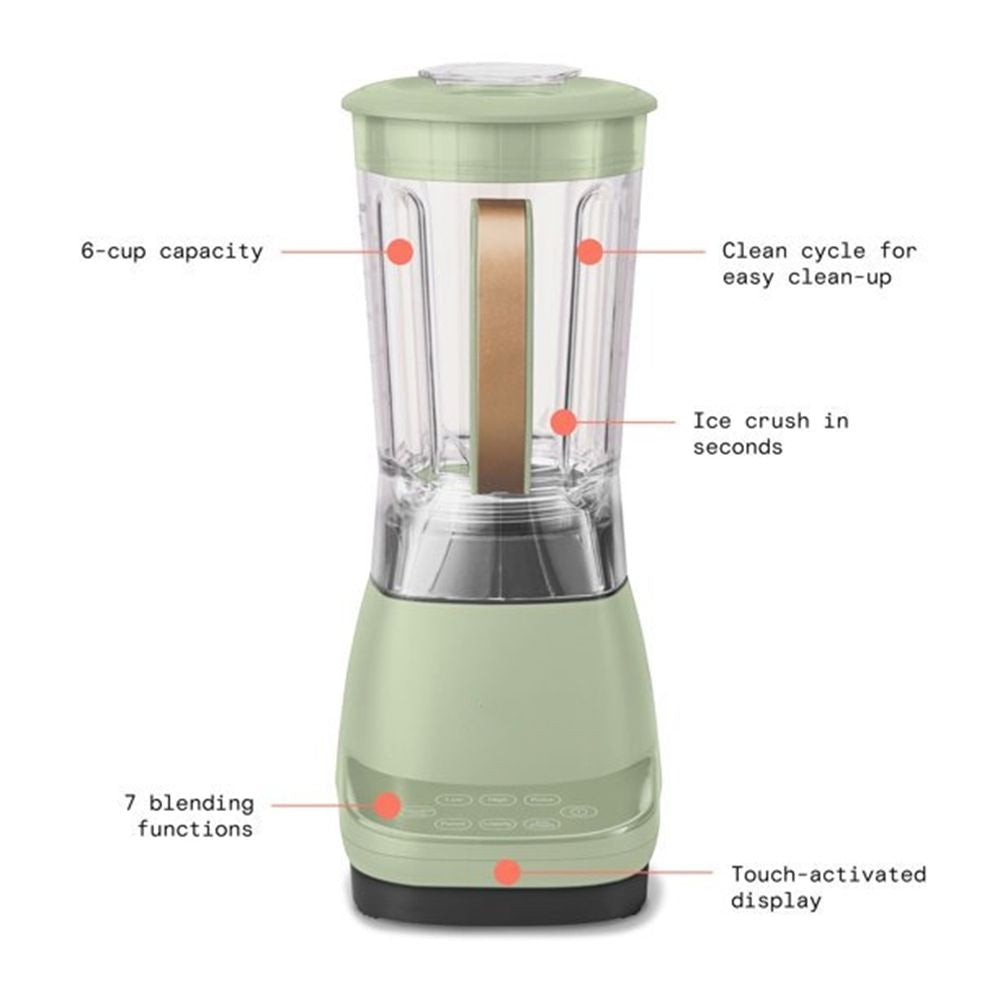 High Performance Touchscreen Blender;  White | Green | Blue
