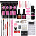 Manicure Set Poly Extension Nail Kit Gel Nails Complete Kit Gel For Extension Semi Permanent UV Varnish Kit Nail Tools Sets