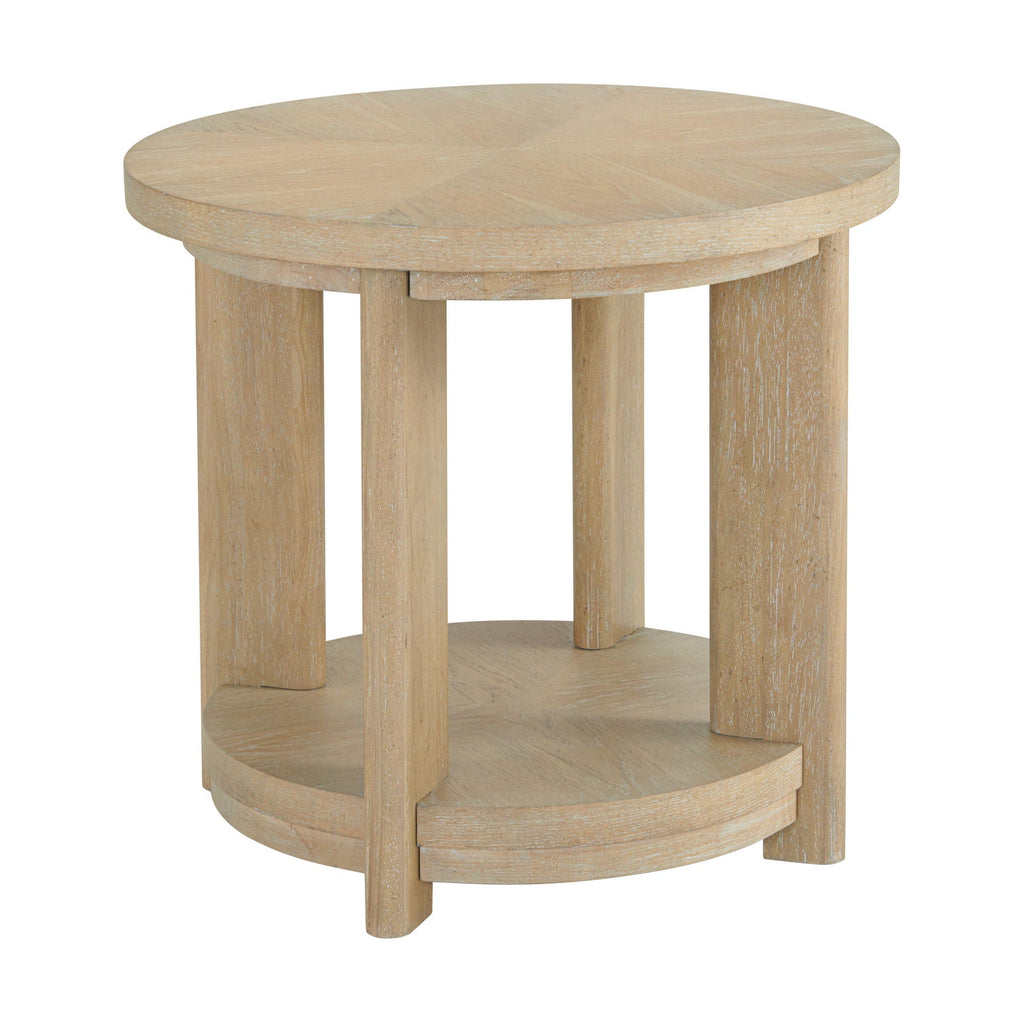 Light Brown Coffee Table with Solid Wood Construction - Light Brown
