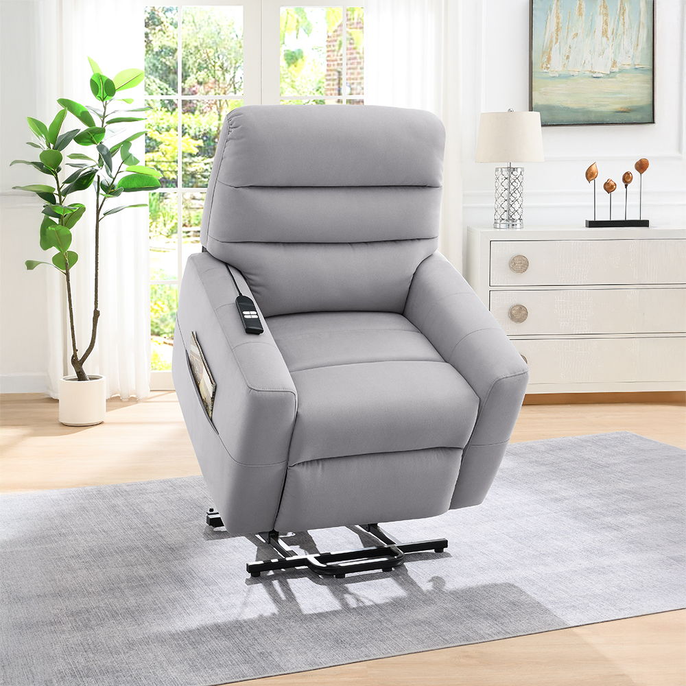 Freddie - Power Motion Recliner With Lift - Gray