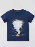 Children's Tornado Graphic Short Sleeve T-Shirt