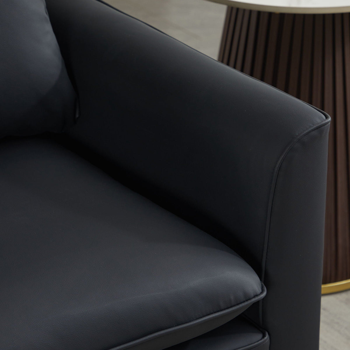 Nordic Retro Light Luxury Upholstered Sofa Chair Set of 2 with Cushions - Multiple Colors