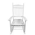 Wood Rocking Chair with Wide Seat - White or Black