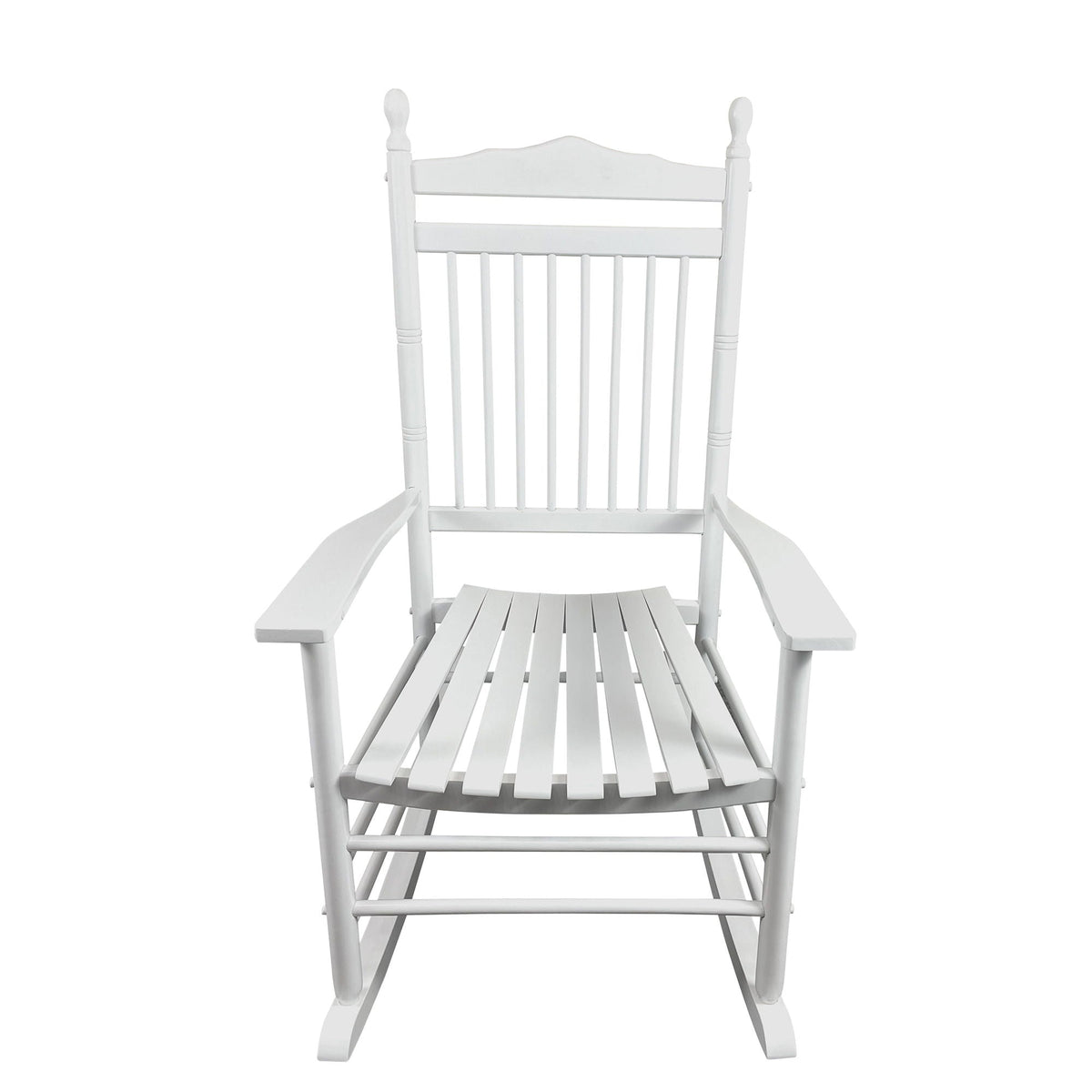 Wood Rocking Chair with Wide Seat - White or Black