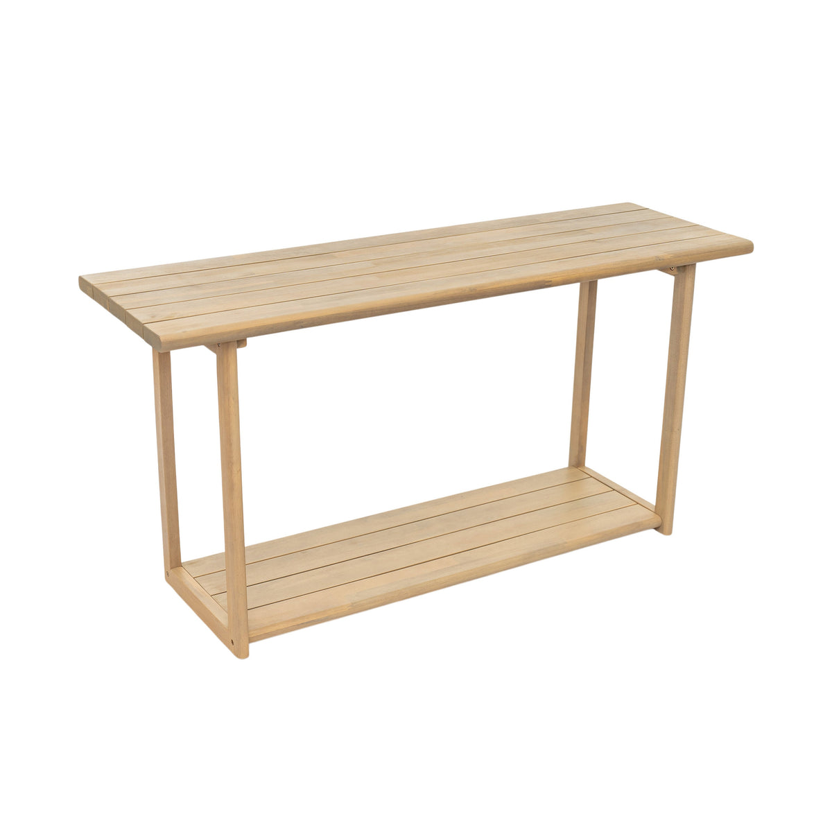 Woodside Rectangular Outdoor Buffet & Console Table with 300 lb Capacity - Acacia Wood