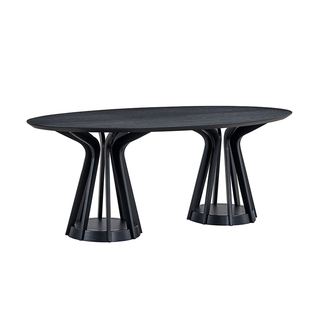 Modern 78.74 Inch Oval Dining Table