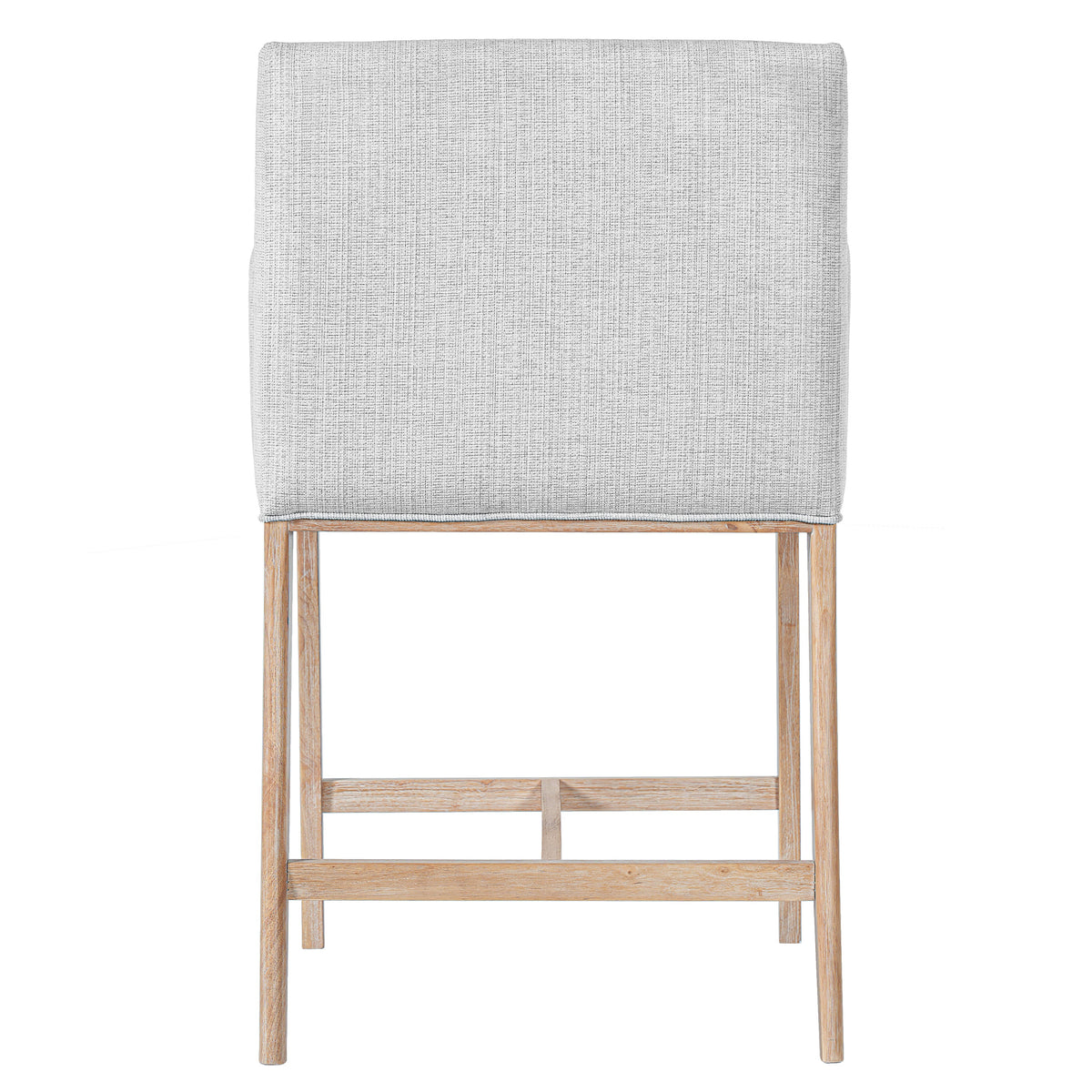 24'' Seat Height Upholstered Counter Stools with Arms - Set of 2 - Natural