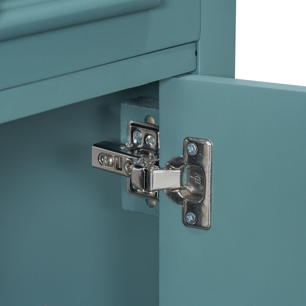 Elegant Bathroom Vanity with Ceramic Sink and Soft-Close Door - Multiple Colors