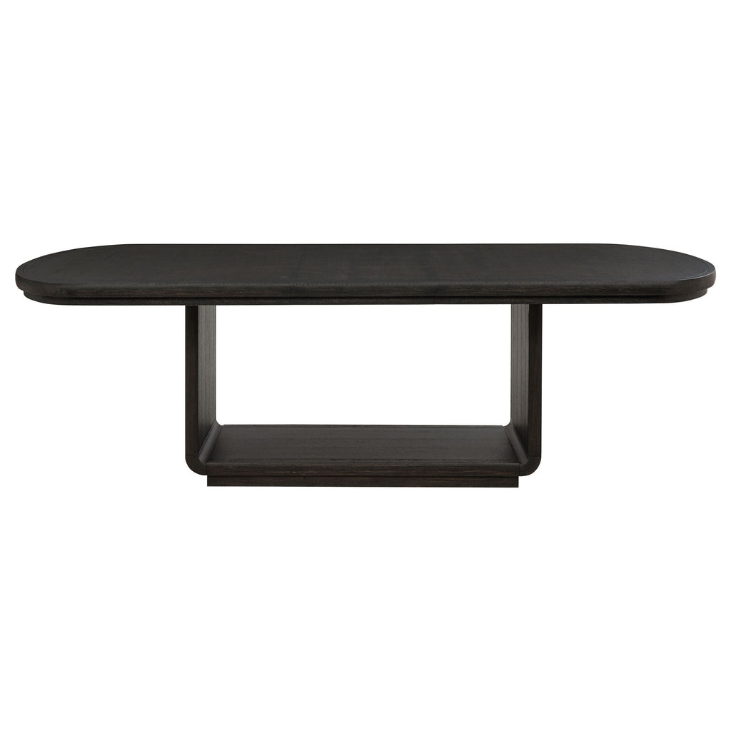 Leandro 78-inch Extension Dining Room Table Burnished Black