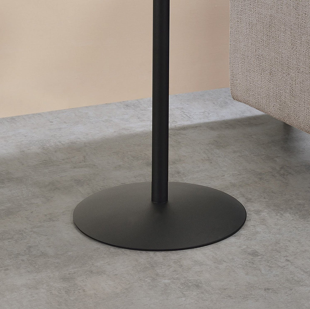 Marble Textured Top End Table - Circa Collection - White, Black, Gray