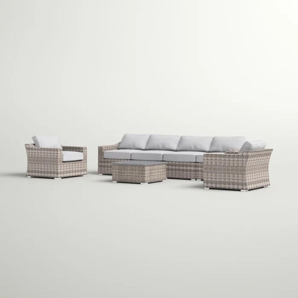 Stylish Sofa Seating Group With Cushions - Multiple Set Options, Dark Gray, Gray, or Dark Brown