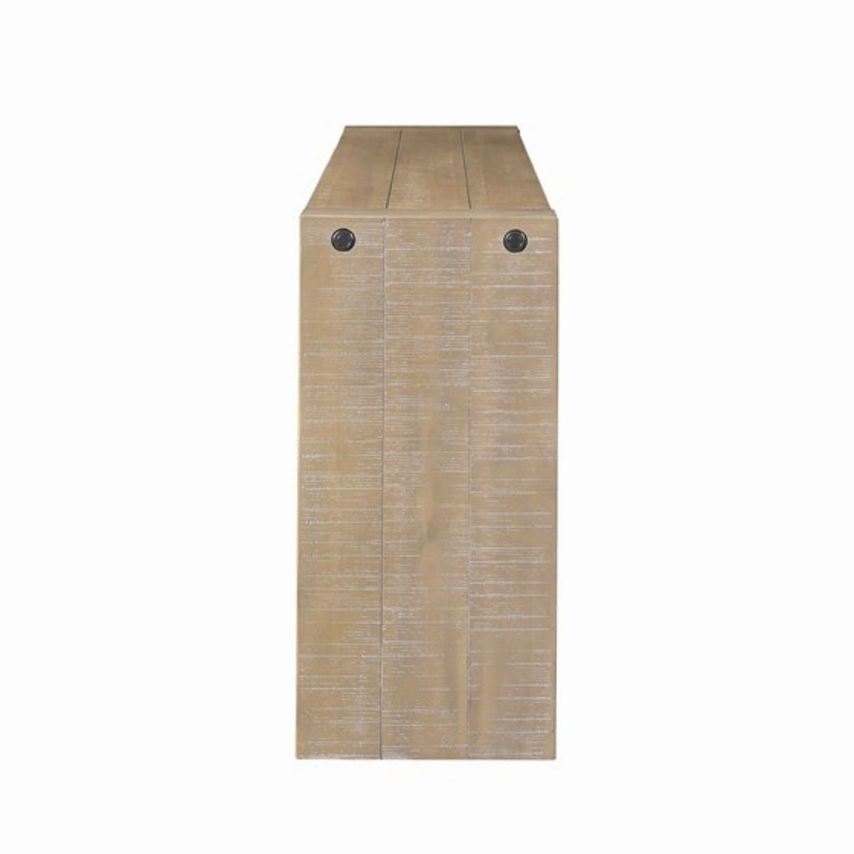 Modern Design Console Table with Solid Wood Construction - Light or Dark Brown