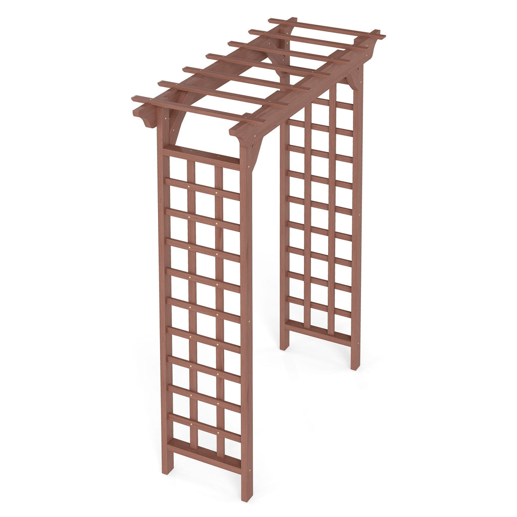 Wedding Arbor with Trellis Design - Dark Brown or Light Brown