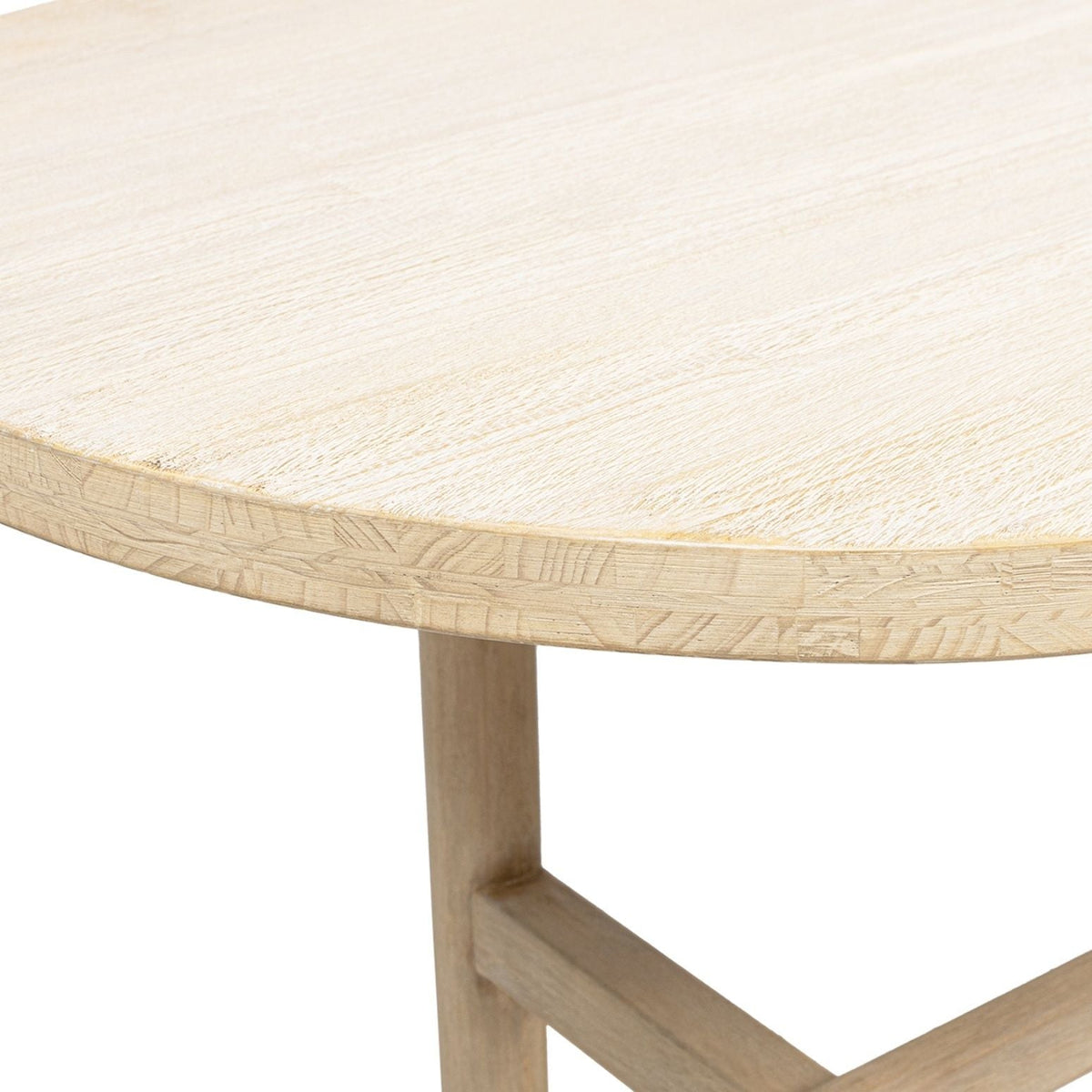 8-Seat Oval Dining Table with Reclaimed Pine - Natural