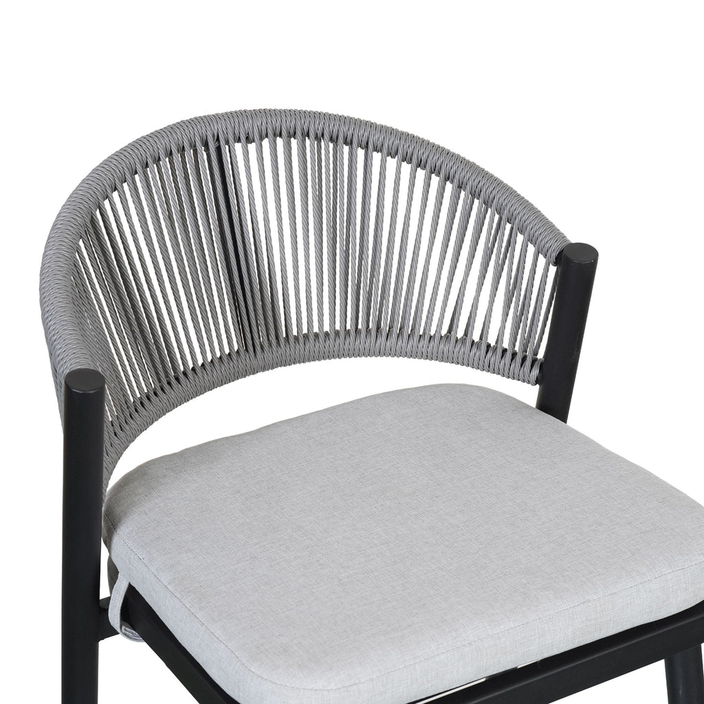 Outdoor 26" Counter Height Metal Frame Counter Stools