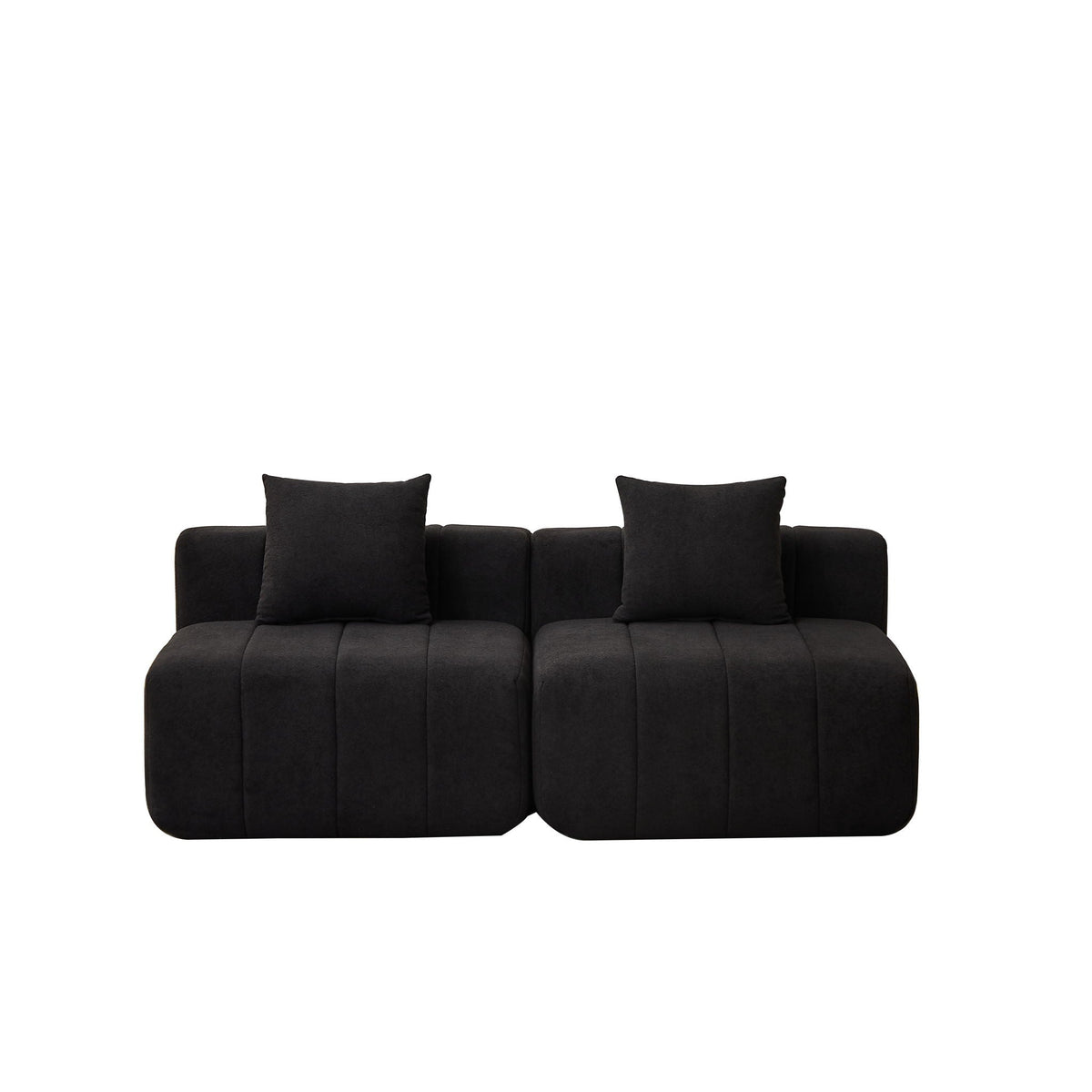 Modular Sectional Sofa with 2 Pillows – Symmetrical Design