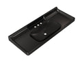 48-Inch Bathroom Ceramic Basin with 3 Pre-Drilled Holes - White or Black