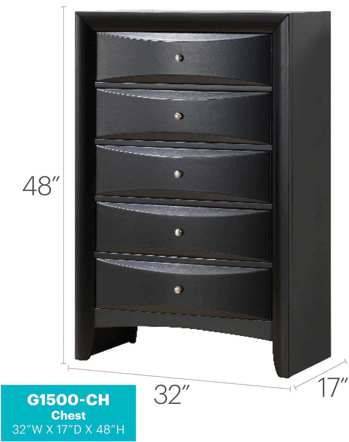 Accent Chest with Molded Resin Drawers - Multiple Colors