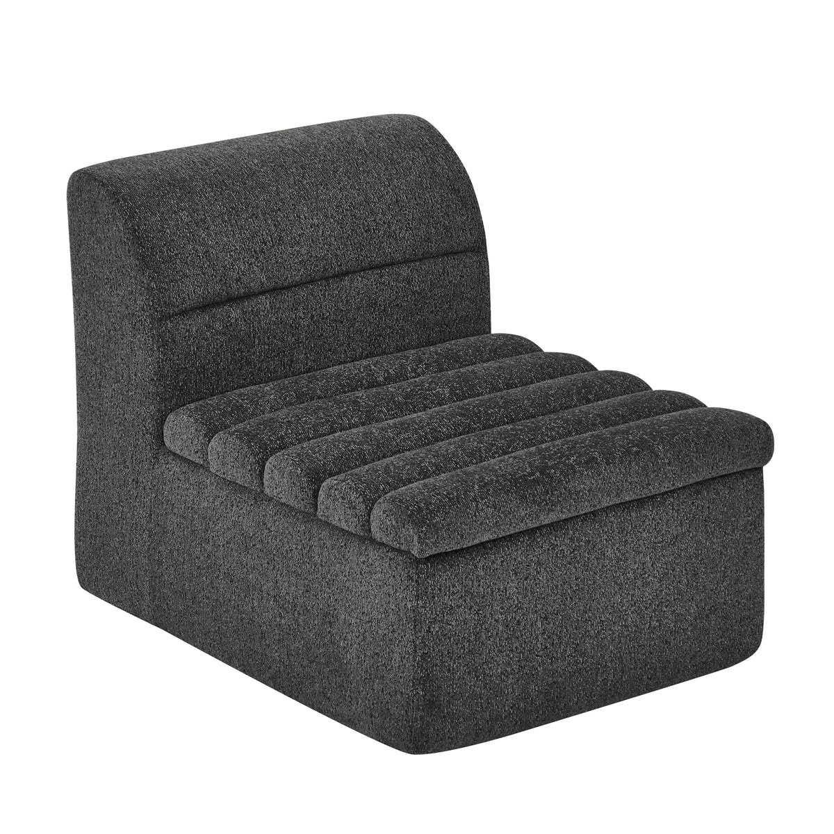 Single Seat Modular Sofa with Foam Cushion - Chenille