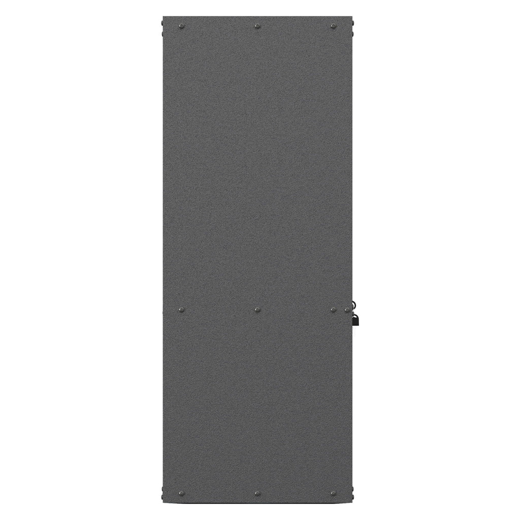 Metal Wall Mounted Tool Storage Cabinet with Locking Door - Gray