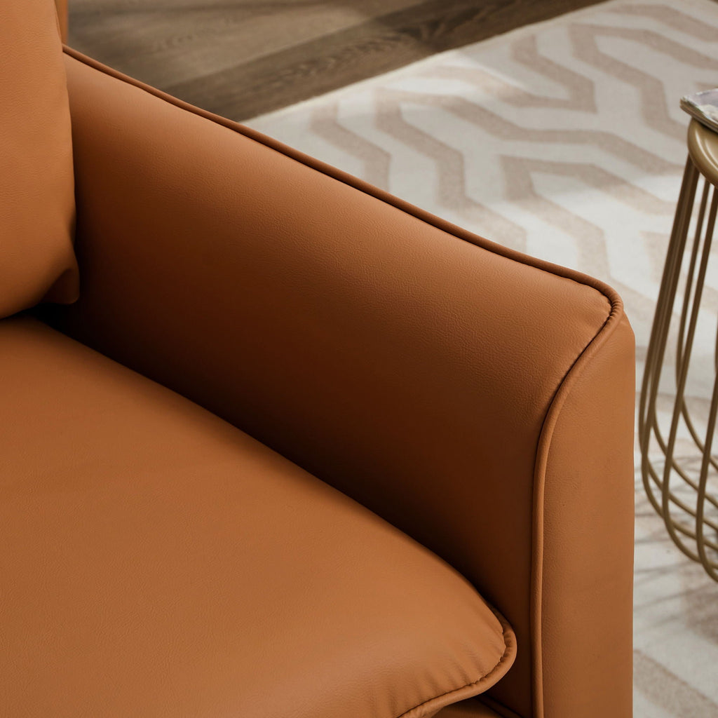 Nordic Retro Light Luxury Upholstered Sofa Chair Set of 2 with Cushions - Multiple Colors