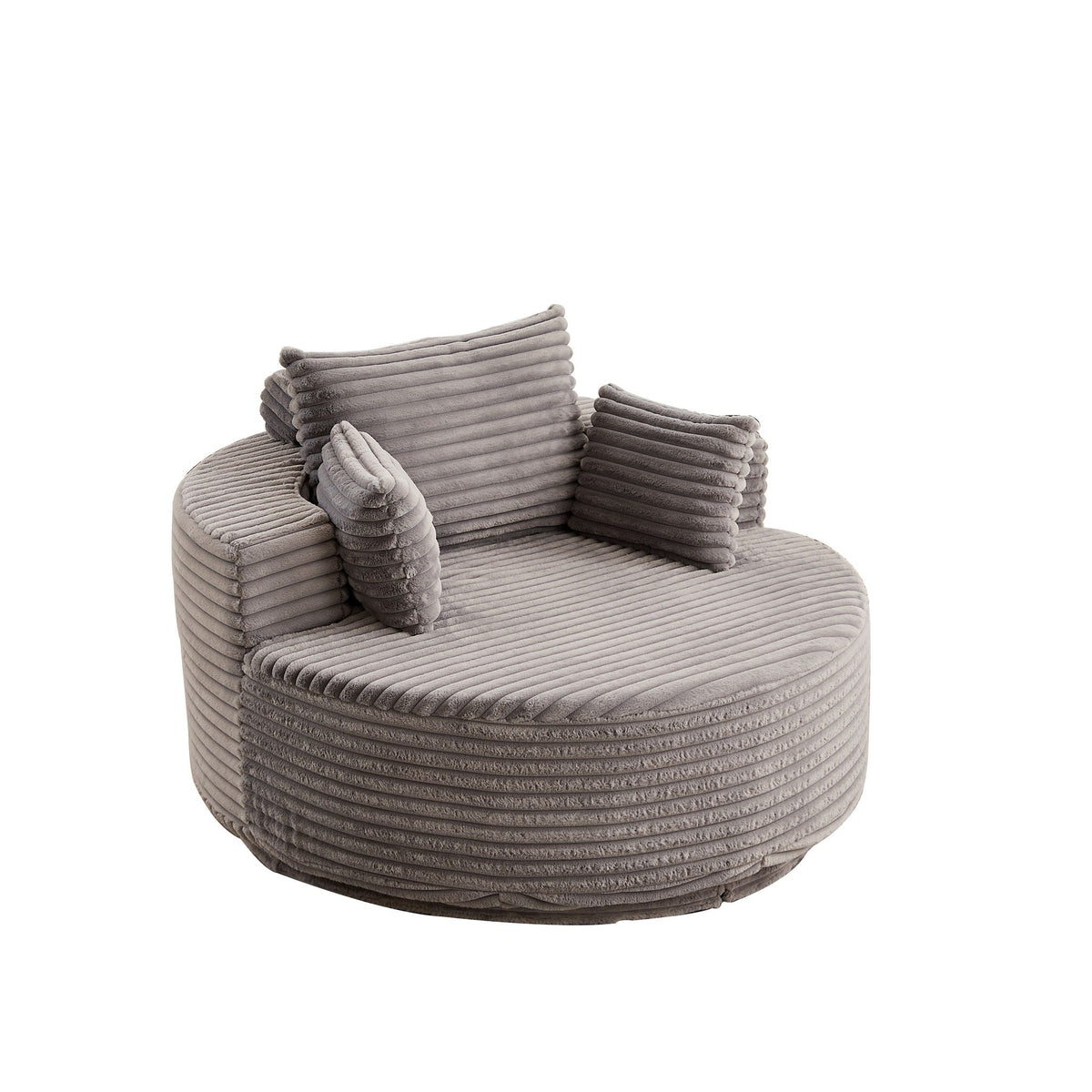Swivel Sleeper Chair with Supportive Pillow and 360° Base - Multiple Colors