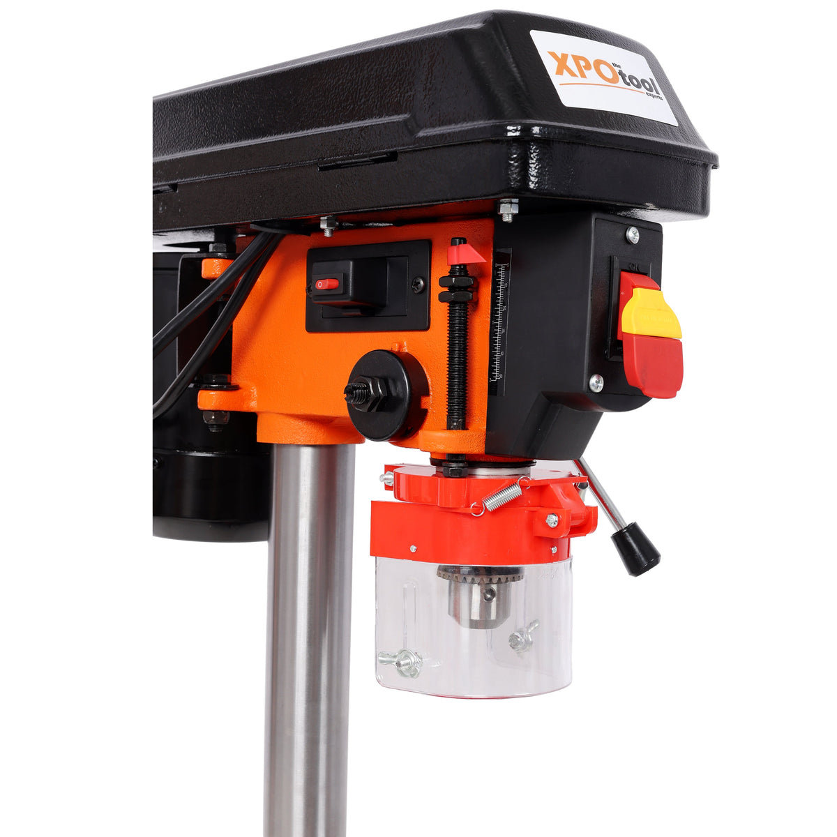 8-Inch Drill Press with 5-Speed 400W Motor - Steel