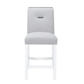 Gray Bar Stool Set of 2 with Padded Seat - Ariya