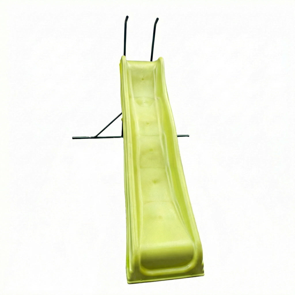 Indoor Freestanding Playground Equipment Slide with Safety Guardrails - Green
