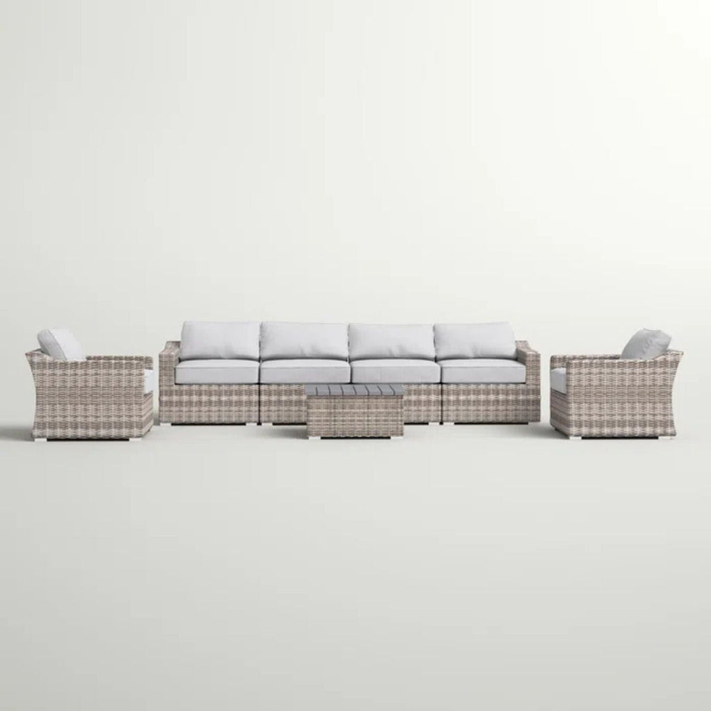 Stylish Sofa Seating Group With Cushions - Multiple Set Options, Dark Gray, Gray, or Dark Brown